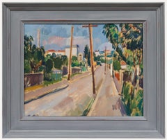 M. M. - 20th Century Oil, Suburban Street at Sunset