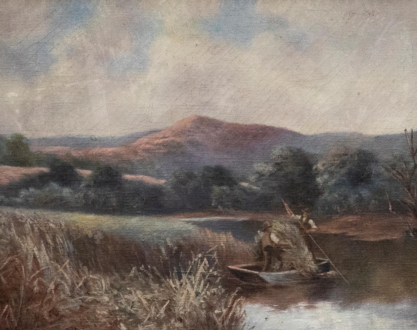 M. M. Smythe  - Framed Early 20th Century Oil, Clearing the Bulrush - Painting by Unknown