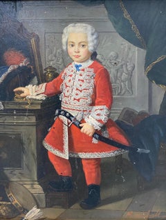 M. Moshall "The Young King" Original Oil Painting Early 20th C.