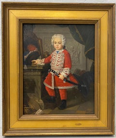 Antique M. Moshall "The Young King" Original Oil Painting Early 20th C.