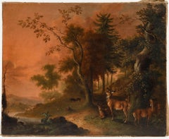 Antique M. Prasch - 1880 Oil, Noble Deer