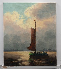 M. Sehmann - 20th Century Oil, Sailing at Dawn