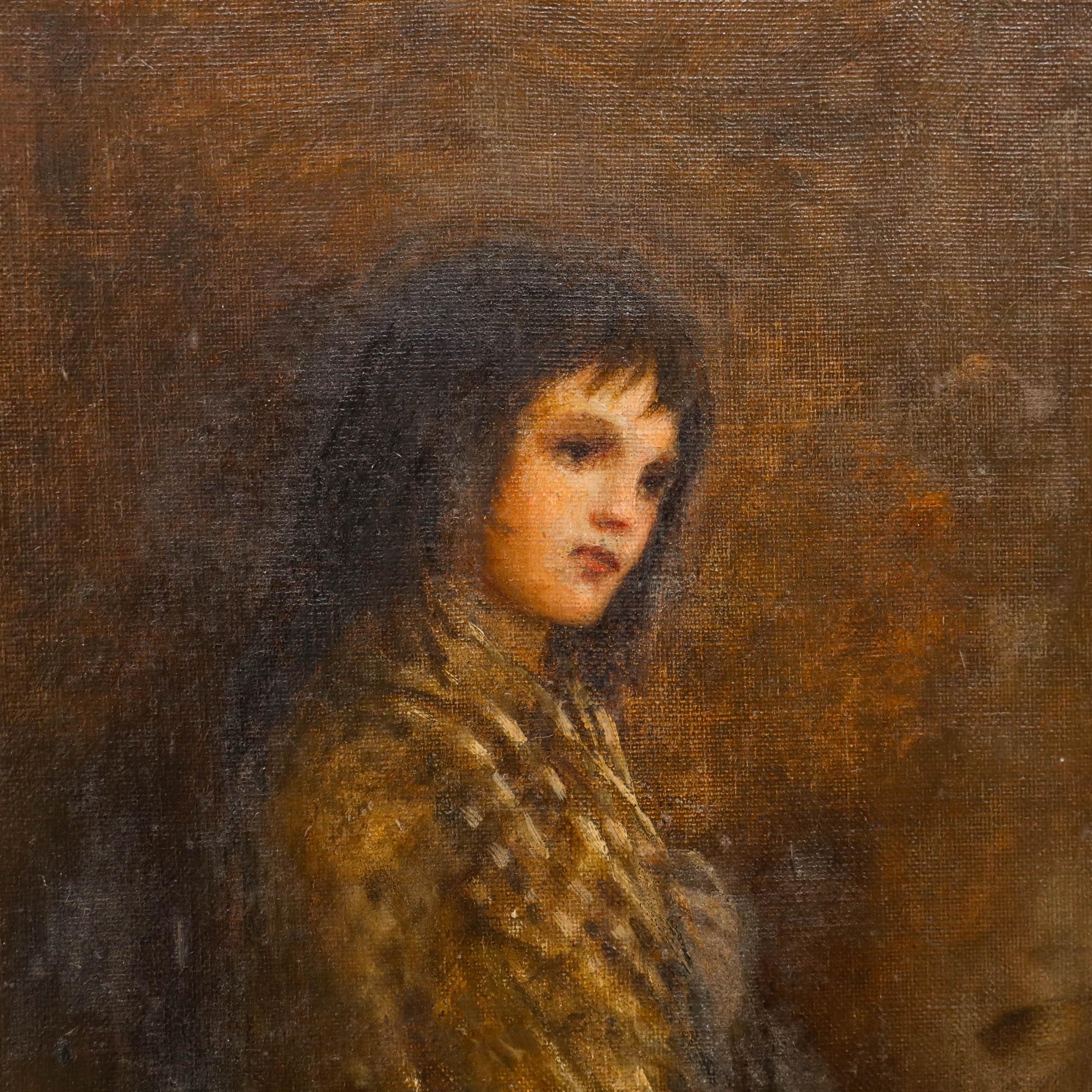 Le Sellers, huile sur toile. Signé 'M-One Turner