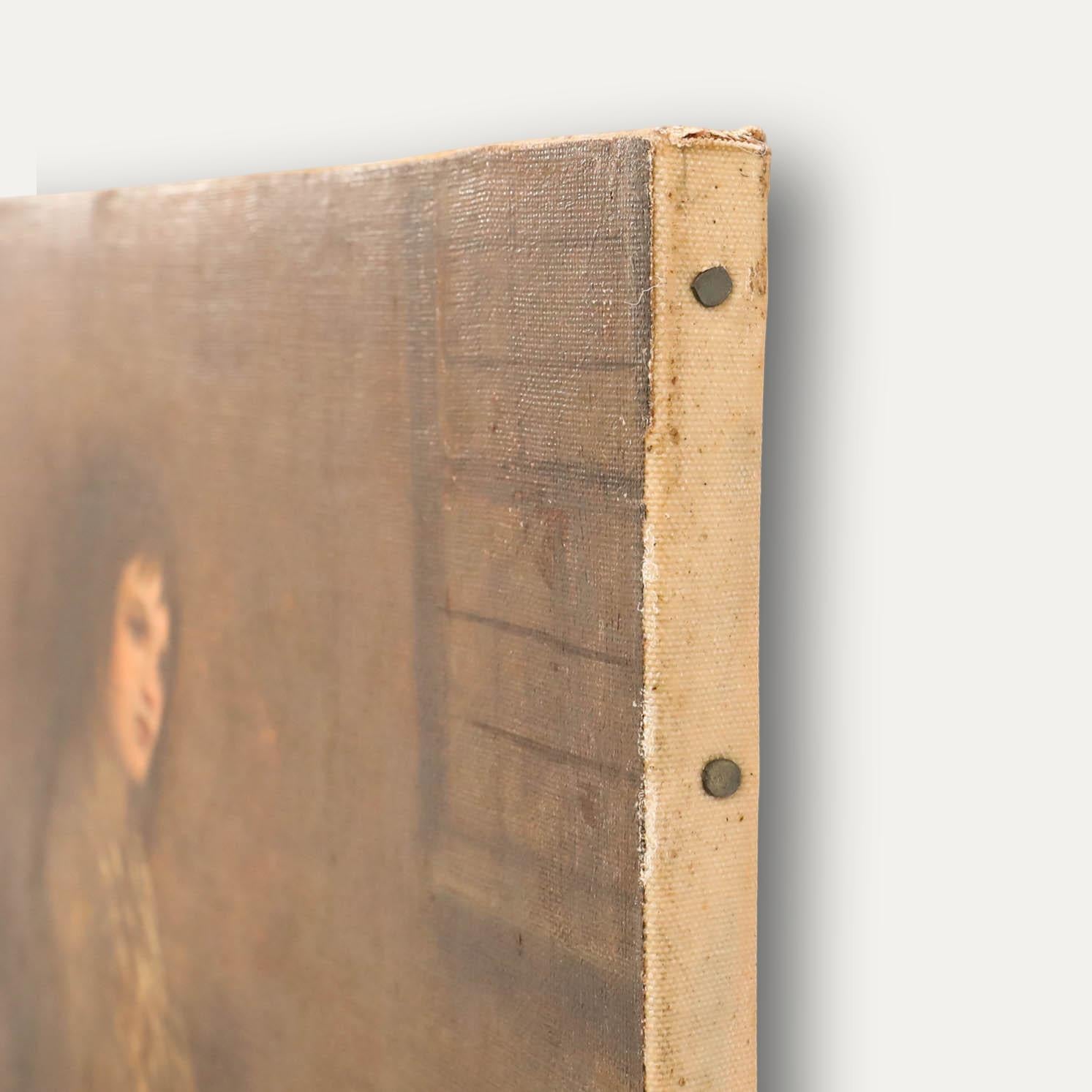 M. Turner - Début du 20e siècle Huile, La vendeuse d'orange en vente 1