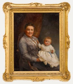 Madam Varney - 19th Century Oil, Mother and Child