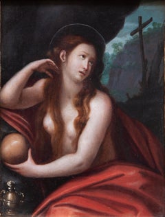 Penitent Magdalene - 17th century painter