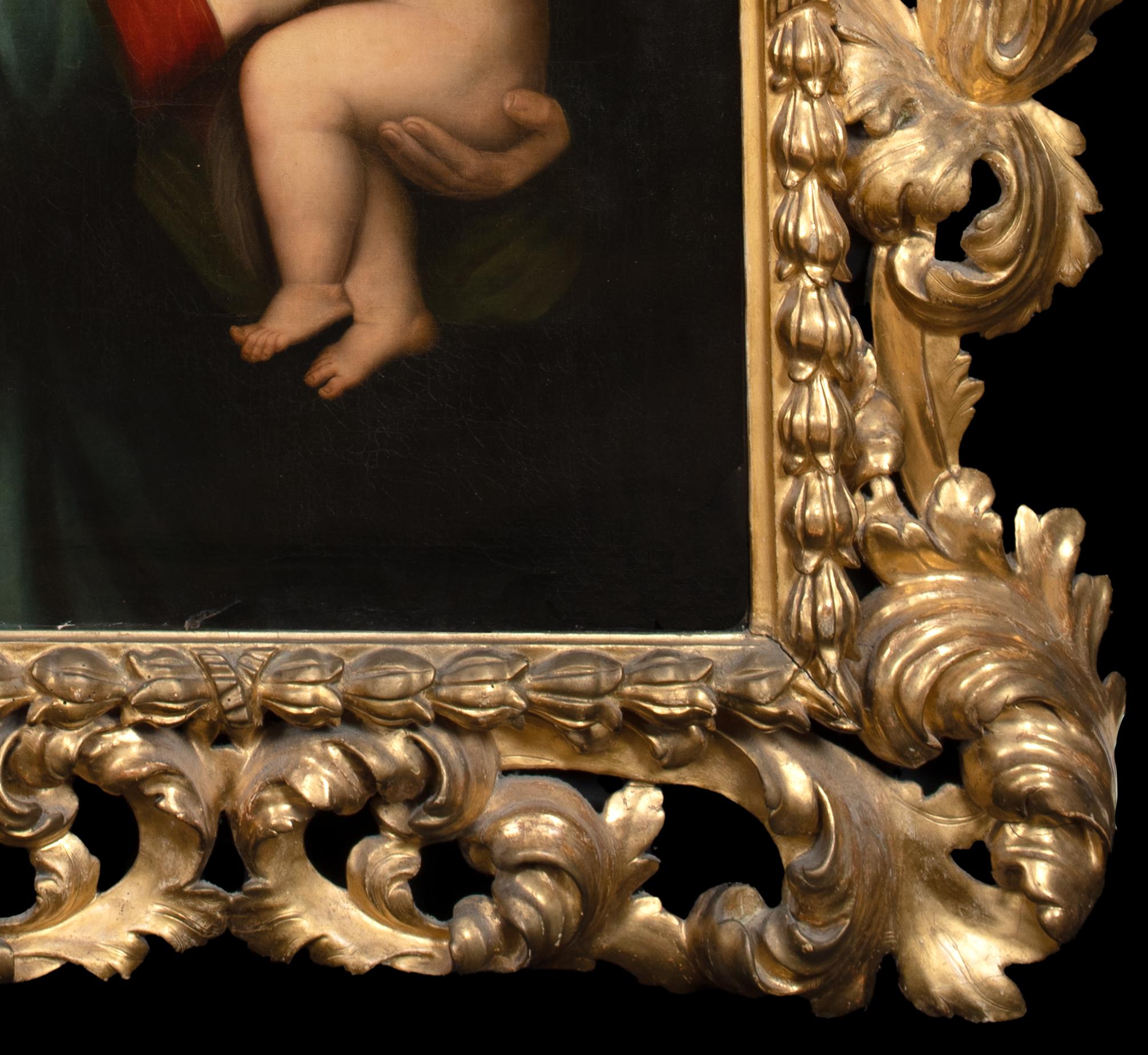 Madona Del Granduca, 18th Century

after Raphael (1483-1520)

Large 18th Century Italian Old Master depiction of the Madonna & Chile, oil on canvas. Excellent quality large devotional scene of the Madonna & Child. Beautiful example of Raphael's