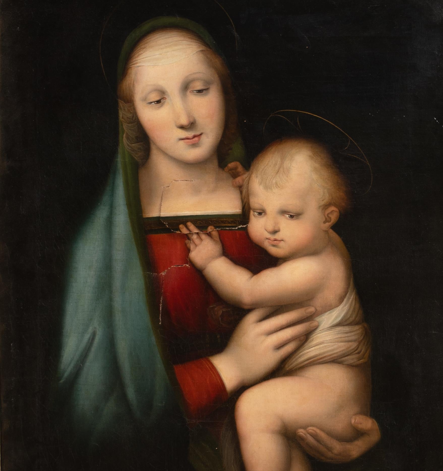 Madona Del Granduca, 18th Century after Raphael (1483-1520) Large 18th Century For Sale 3