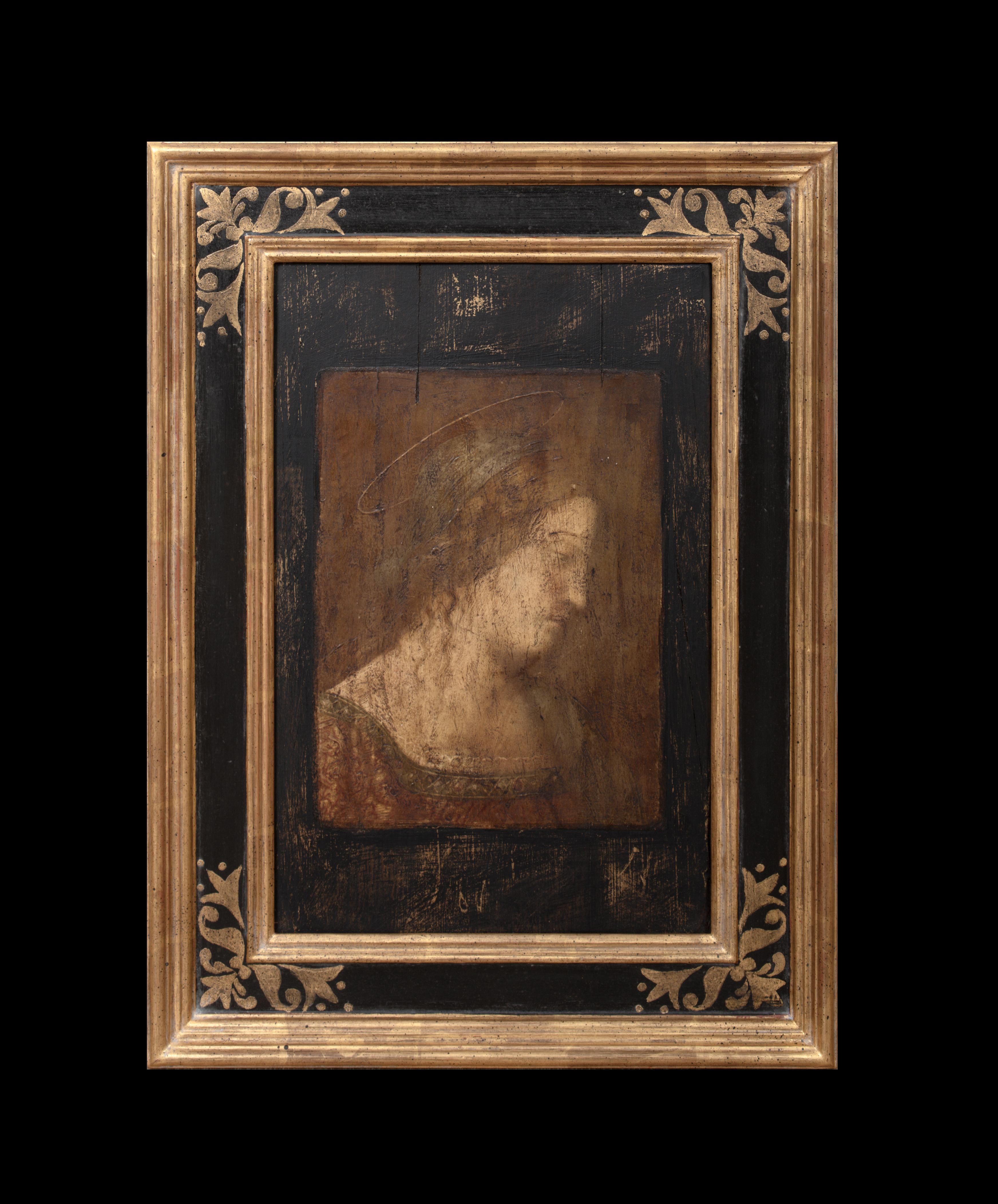 Madone, XVIIe siècle, suiveur de Leonardo da Vinci (1452-1519) - Painting de Unknown