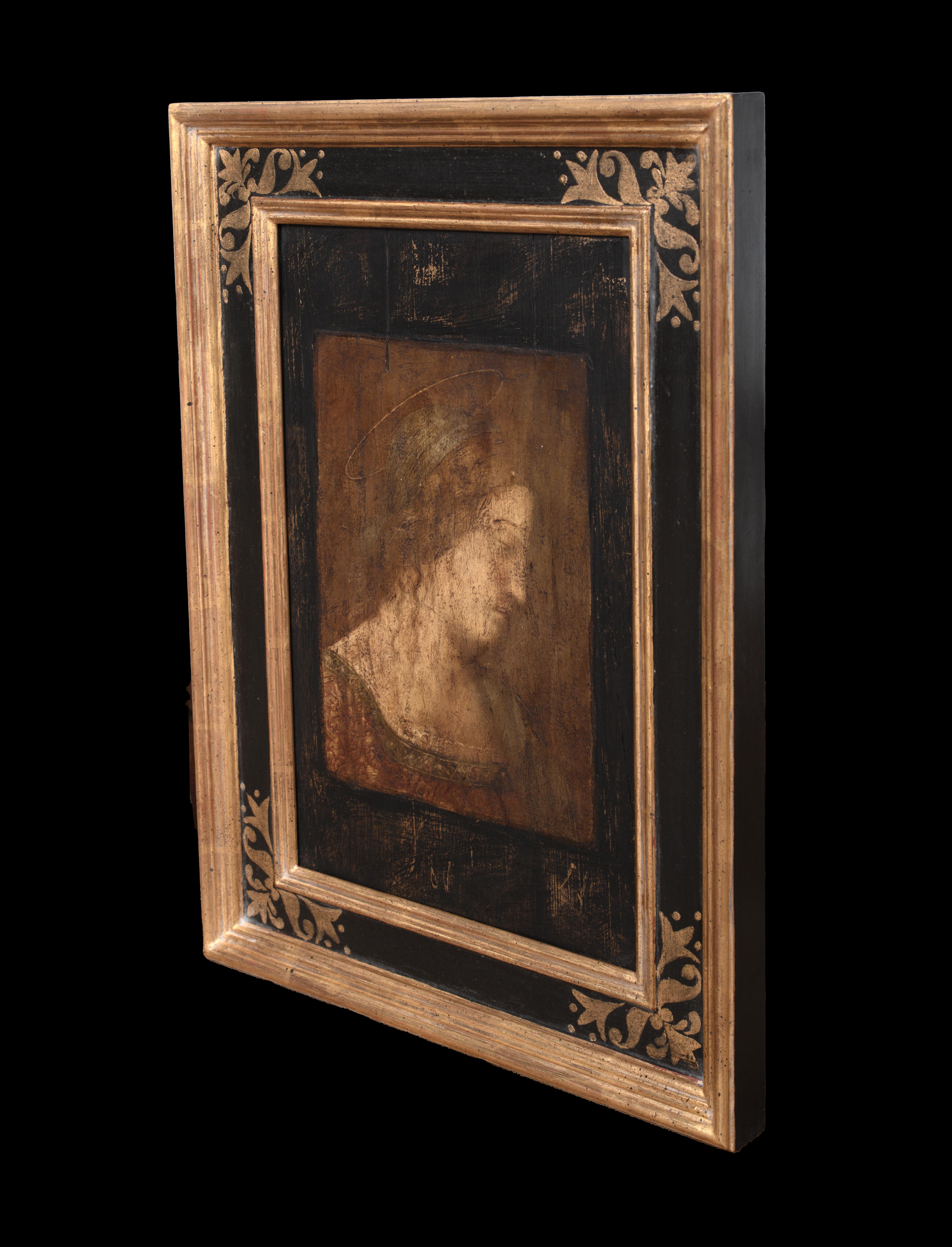 Madone, XVIIe siècle, suiveur de Leonardo da Vinci (1452-1519) en vente 4