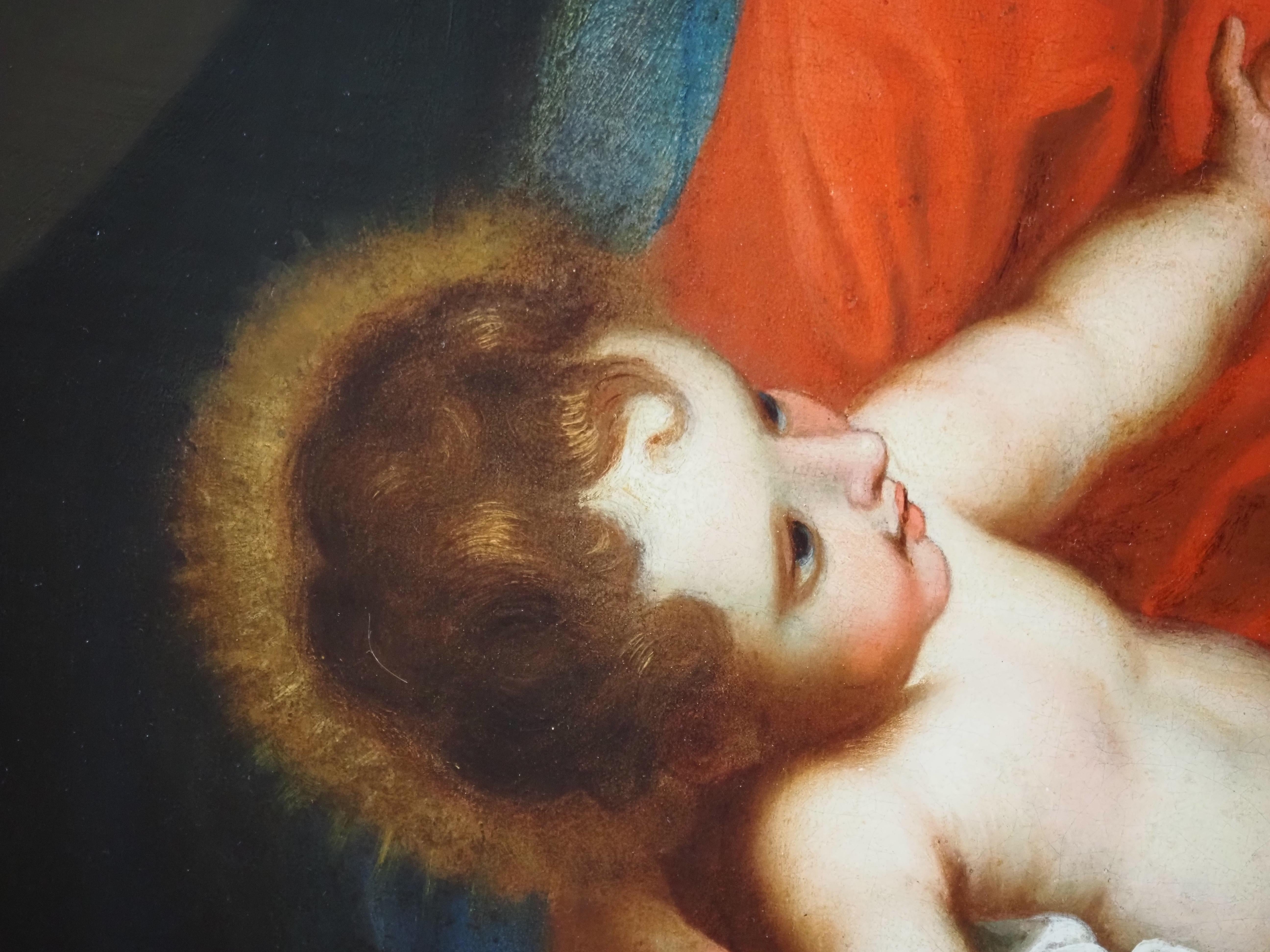 Virgen con el Niño, escuela italiana, siglo XVIII en venta 5