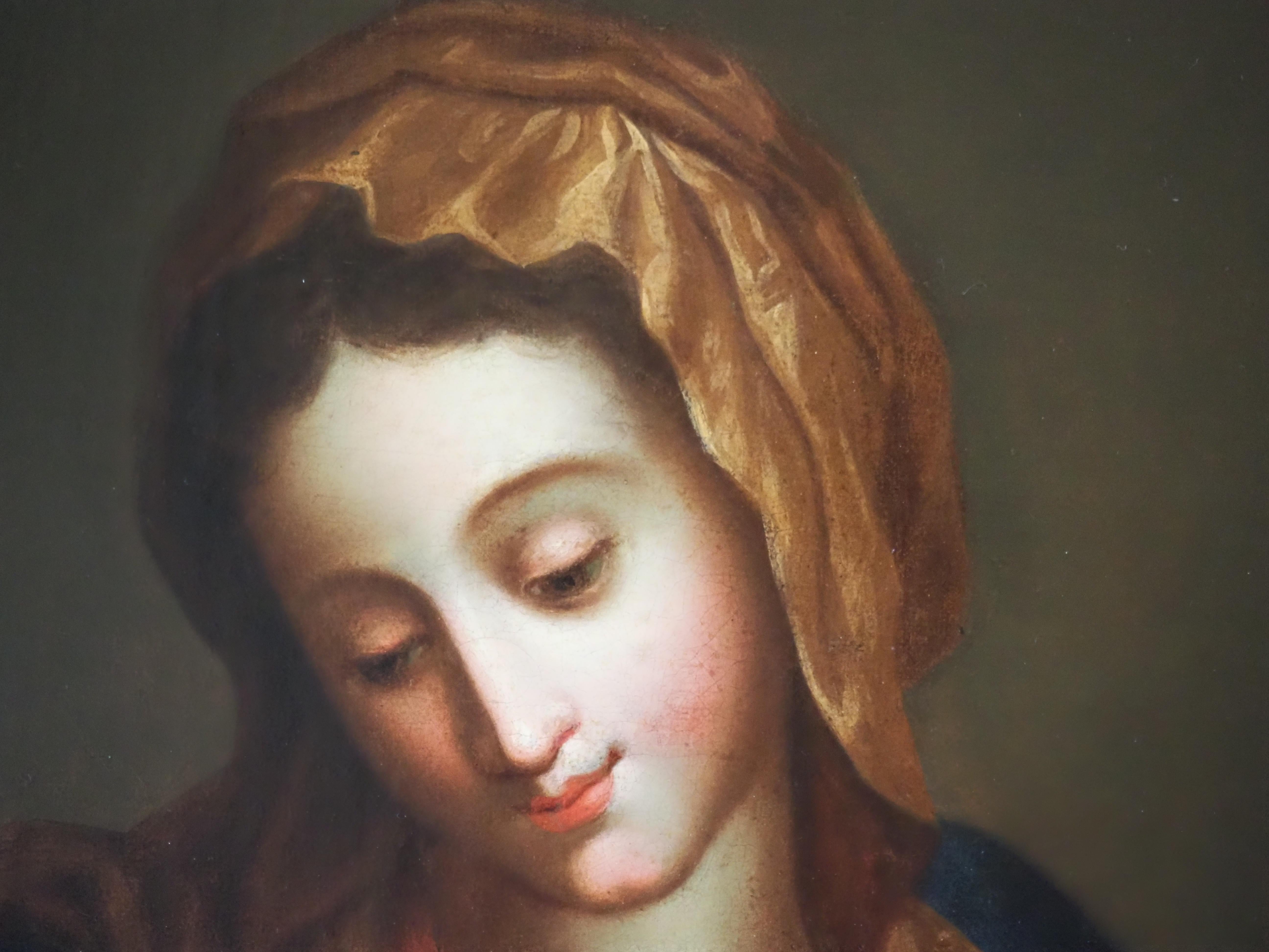 Virgen con el Niño, escuela italiana, siglo XVIII en venta 6