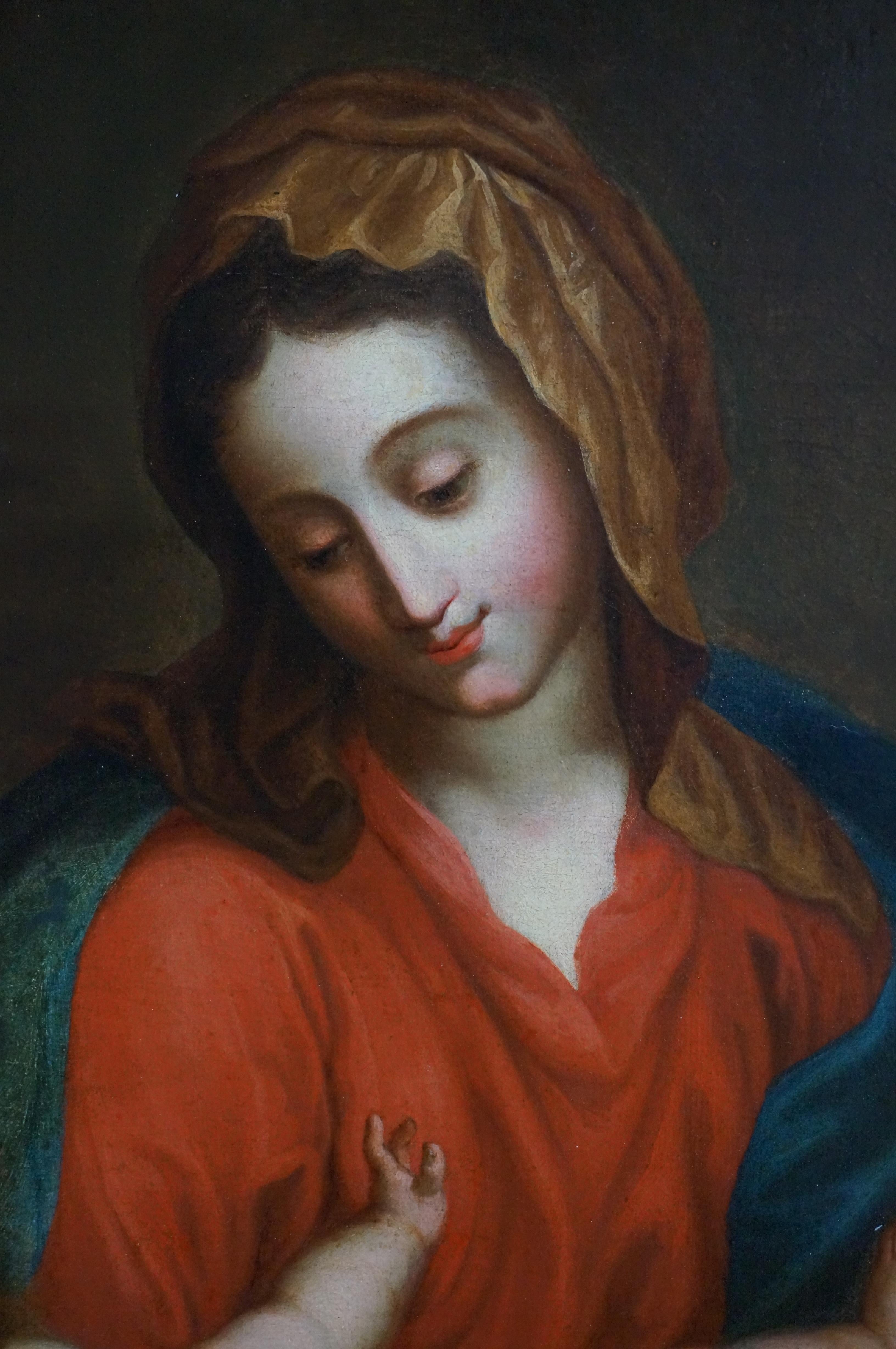 Madonna und Kind, italienische Schule, 18. Jahrhundert im Angebot 12