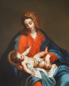 Madonna con bambino, scuola italiana, XVIII secolo