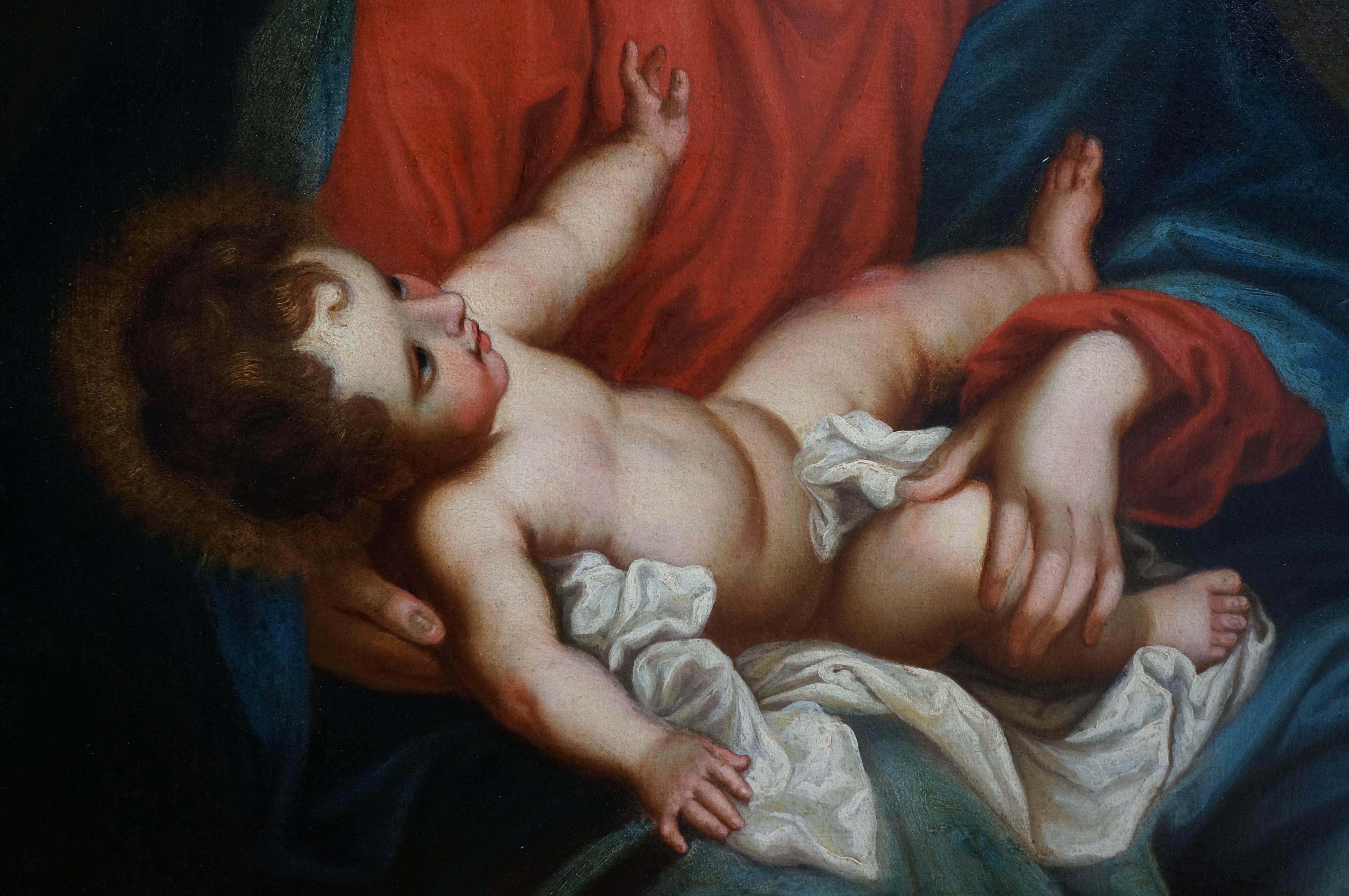 Madonna und Kind, italienische Schule, 18. Jahrhundert im Angebot 2