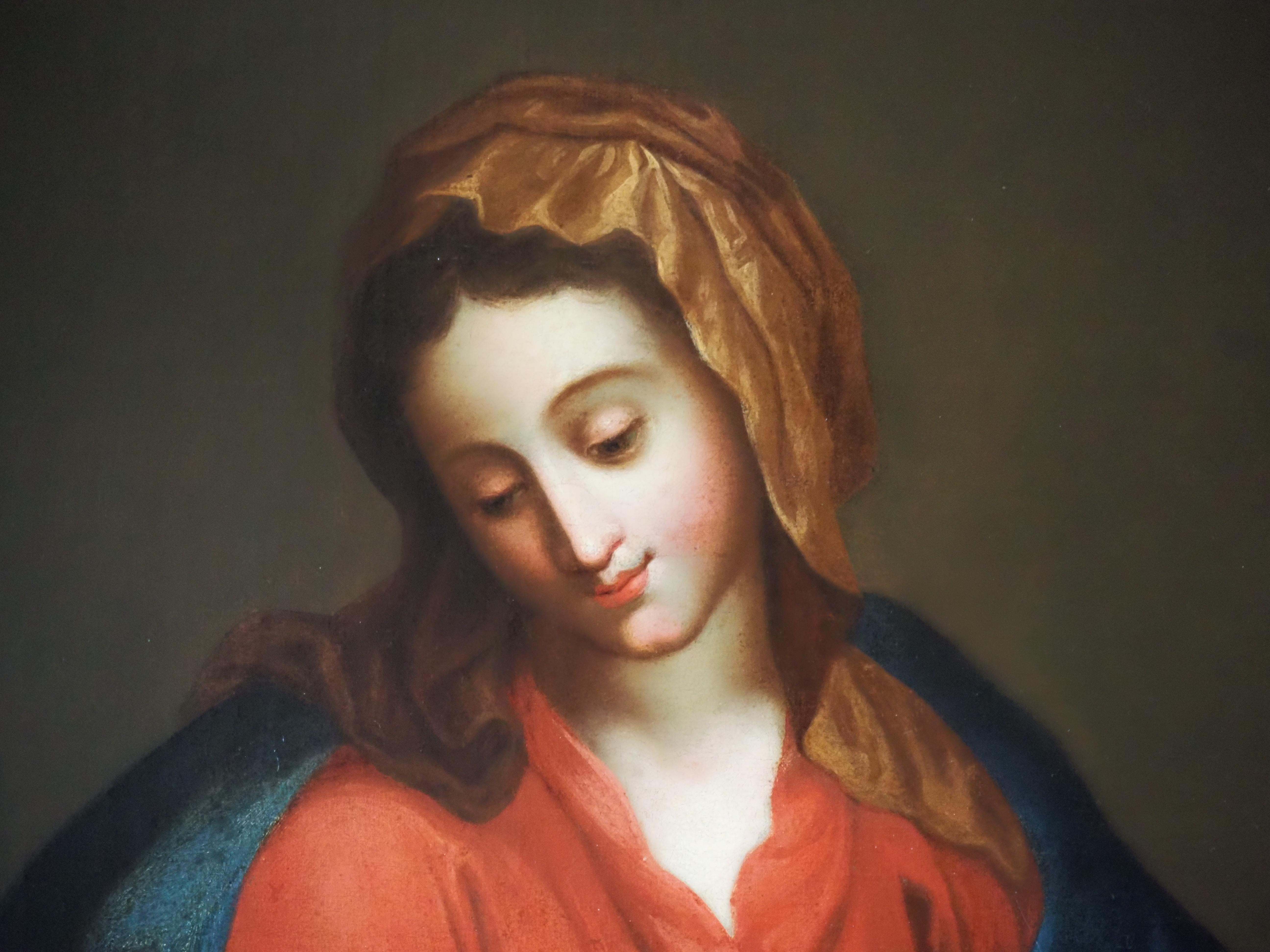 Virgen con el Niño, escuela italiana, siglo XVIII en venta 3
