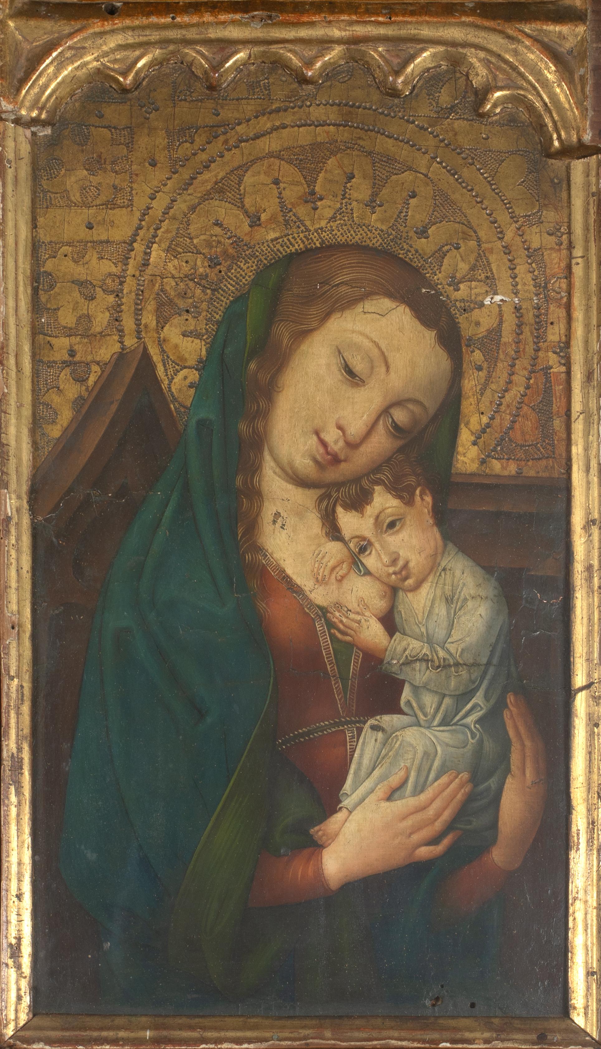Madonna & Child, 15th Century  Italian Renaissance Tuscan School For Sale 1