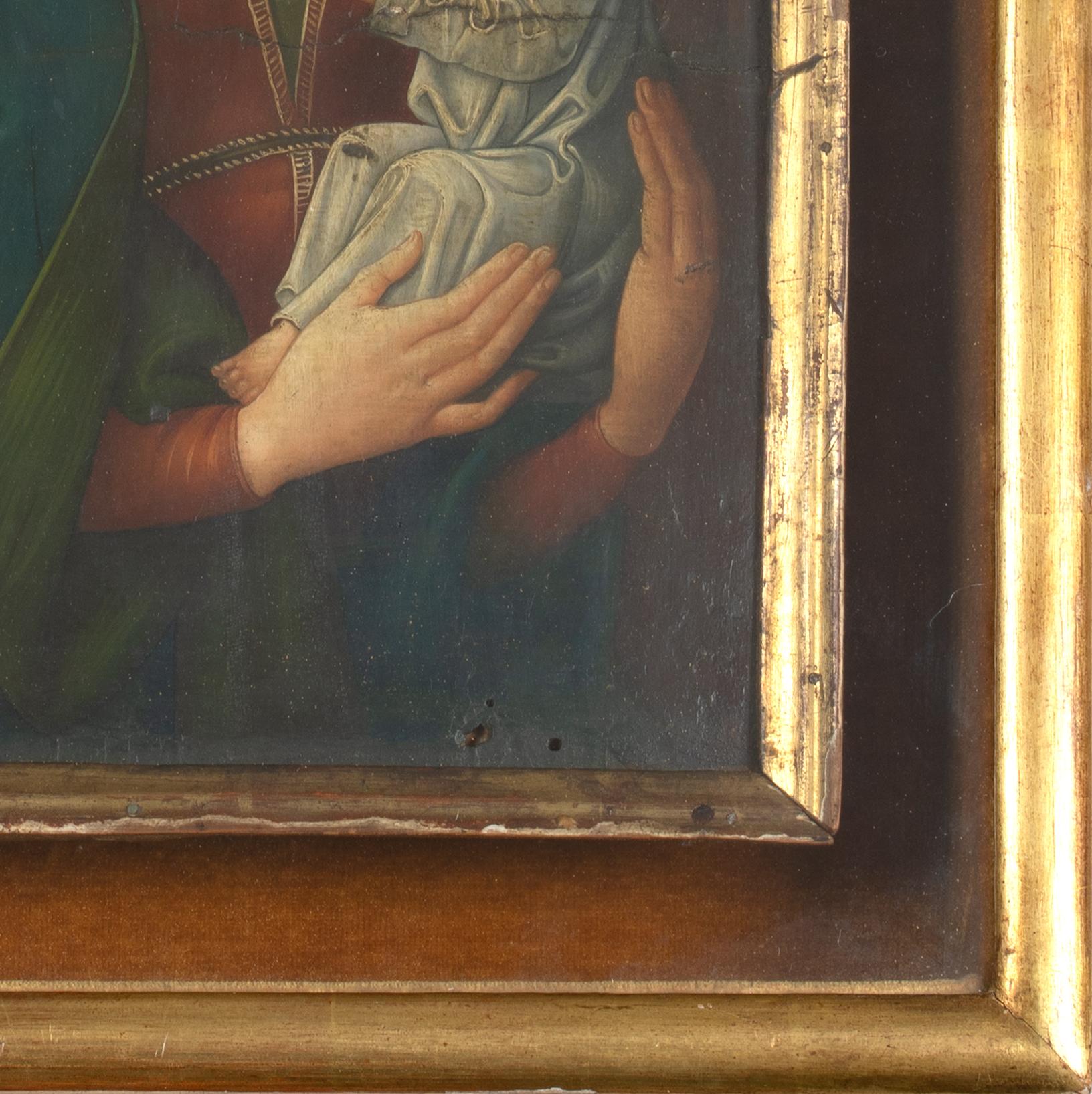 Madonna & Child, 15th Century  Italian Renaissance Tuscan School For Sale 6