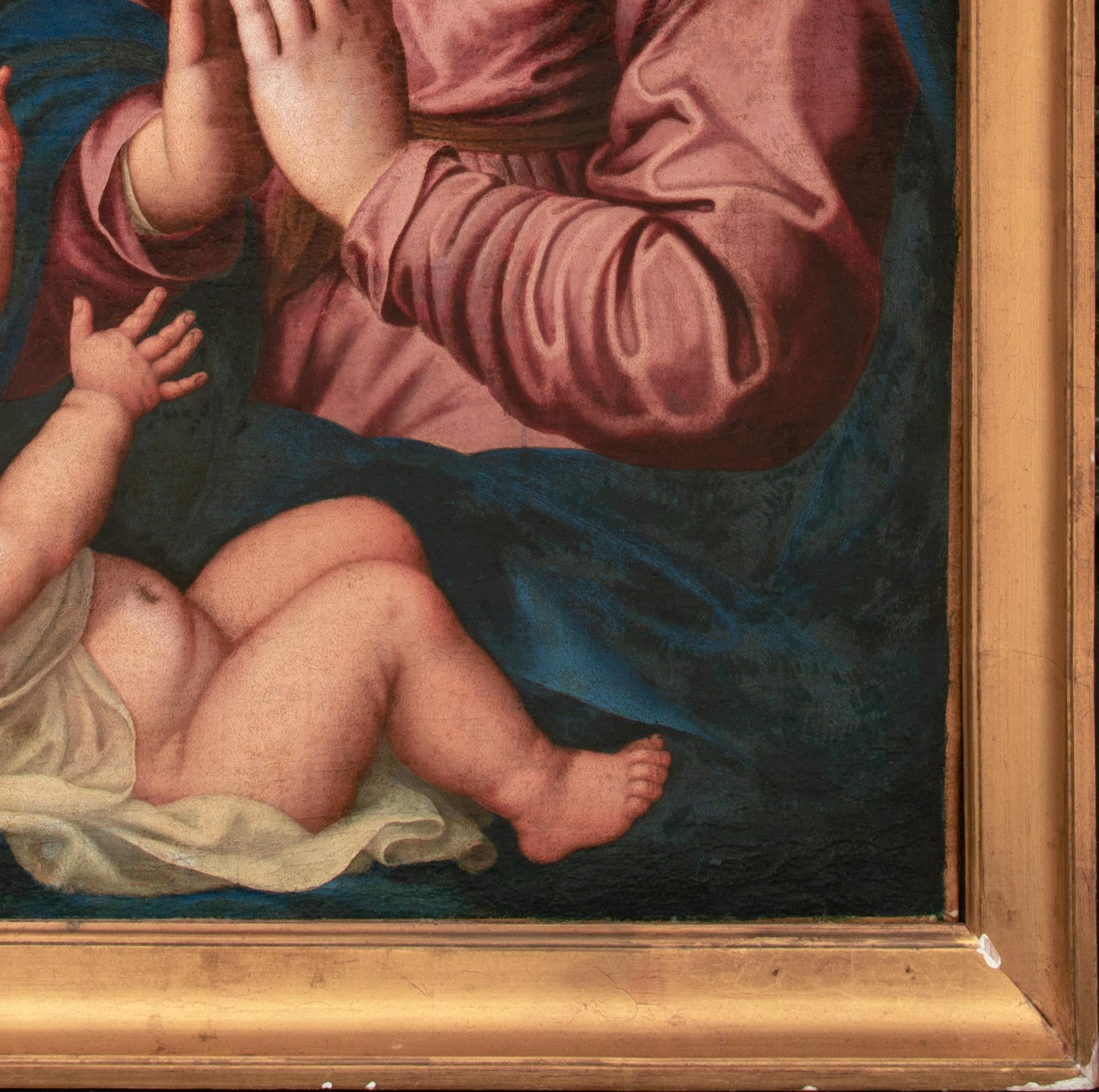 Madonna & Child, XVI secolo

Scuola di LUCA PENNi (1500-1556)

Grande raffigurazione della Madonna & Child della Scuola di Fontainebleau del XVI secolo, olio su tela. Scena devozionale antica della Madonna e del Bambino di eccellente qualità e
