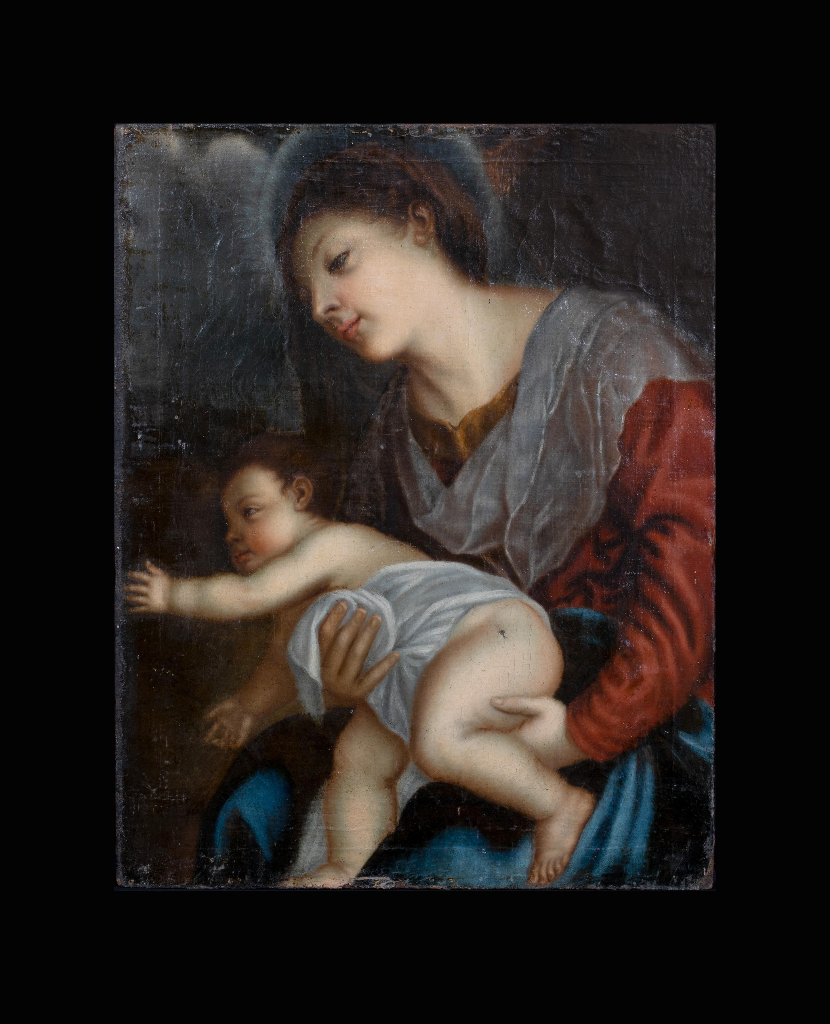 Madonna & Child, 18th Century - Painting by Unknown