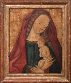Madonna & Child, oil on panel  follower of DIERIC BOUTS (1415-1475)