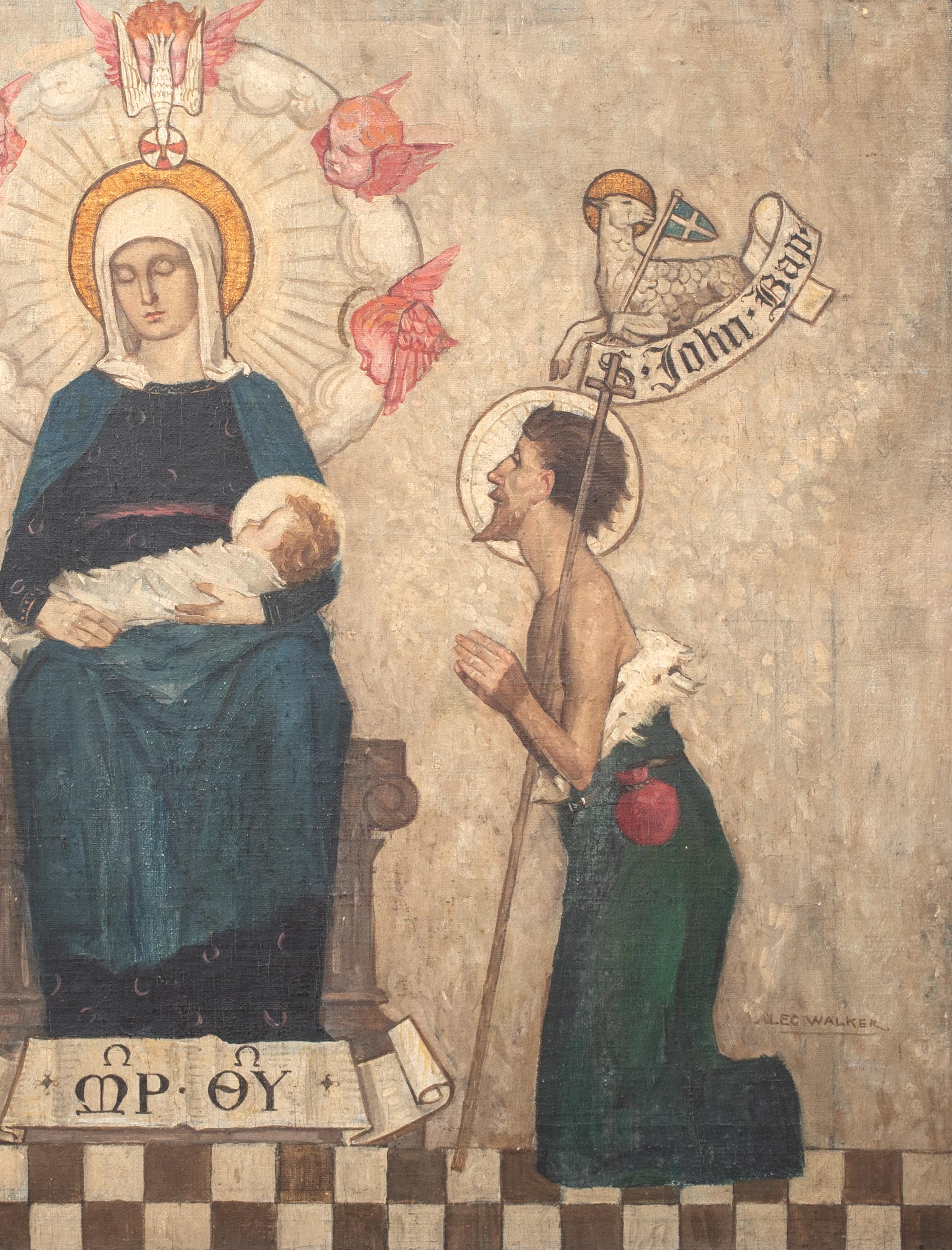 Madonna, Child, St John & St John the Baptist, 19th Century For Sale 2