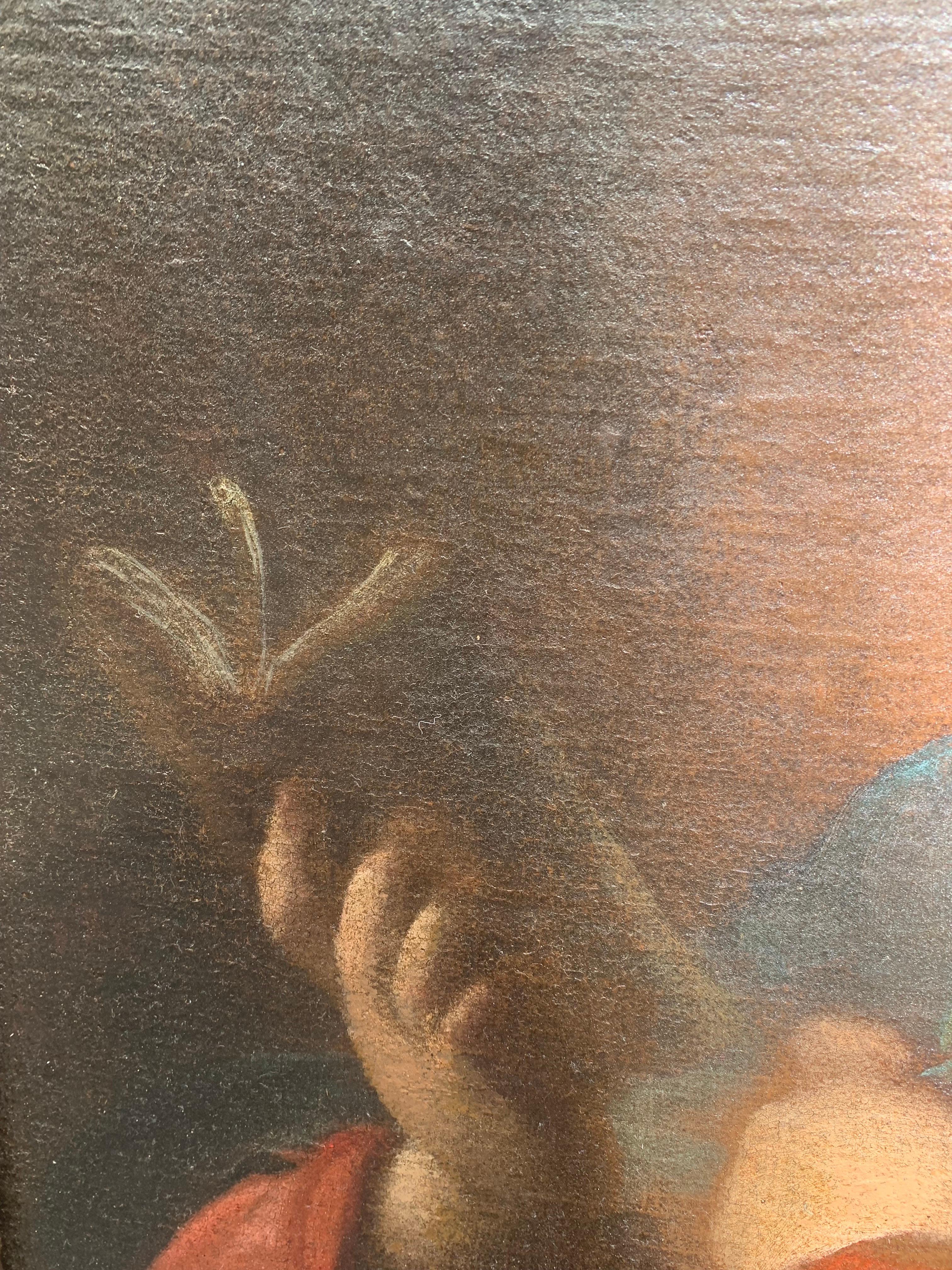 Madonna con il libro. Scuola Genovese. Seguace di Bernardo Strozzi. 11