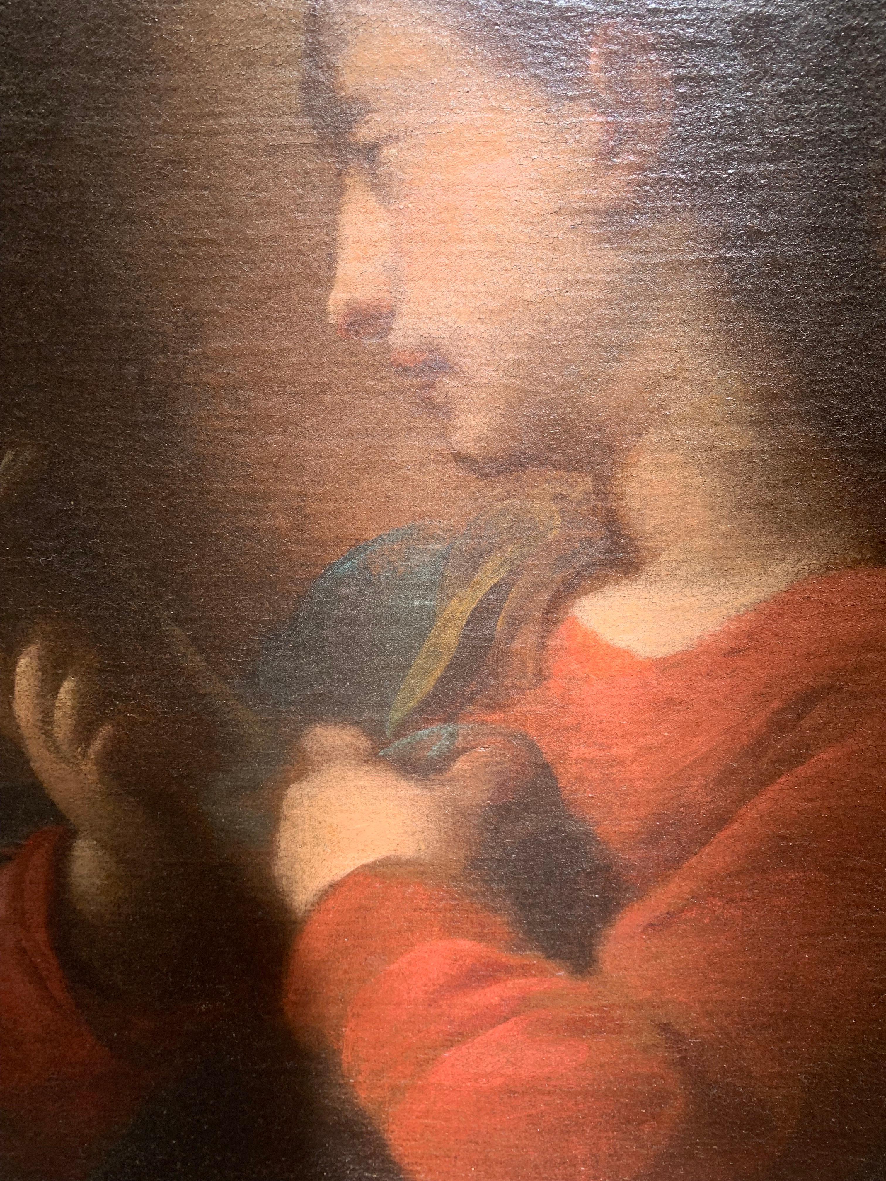 Madonna avec le livre. École Genovese. Un adepte de Bernardo Strozzi. 16