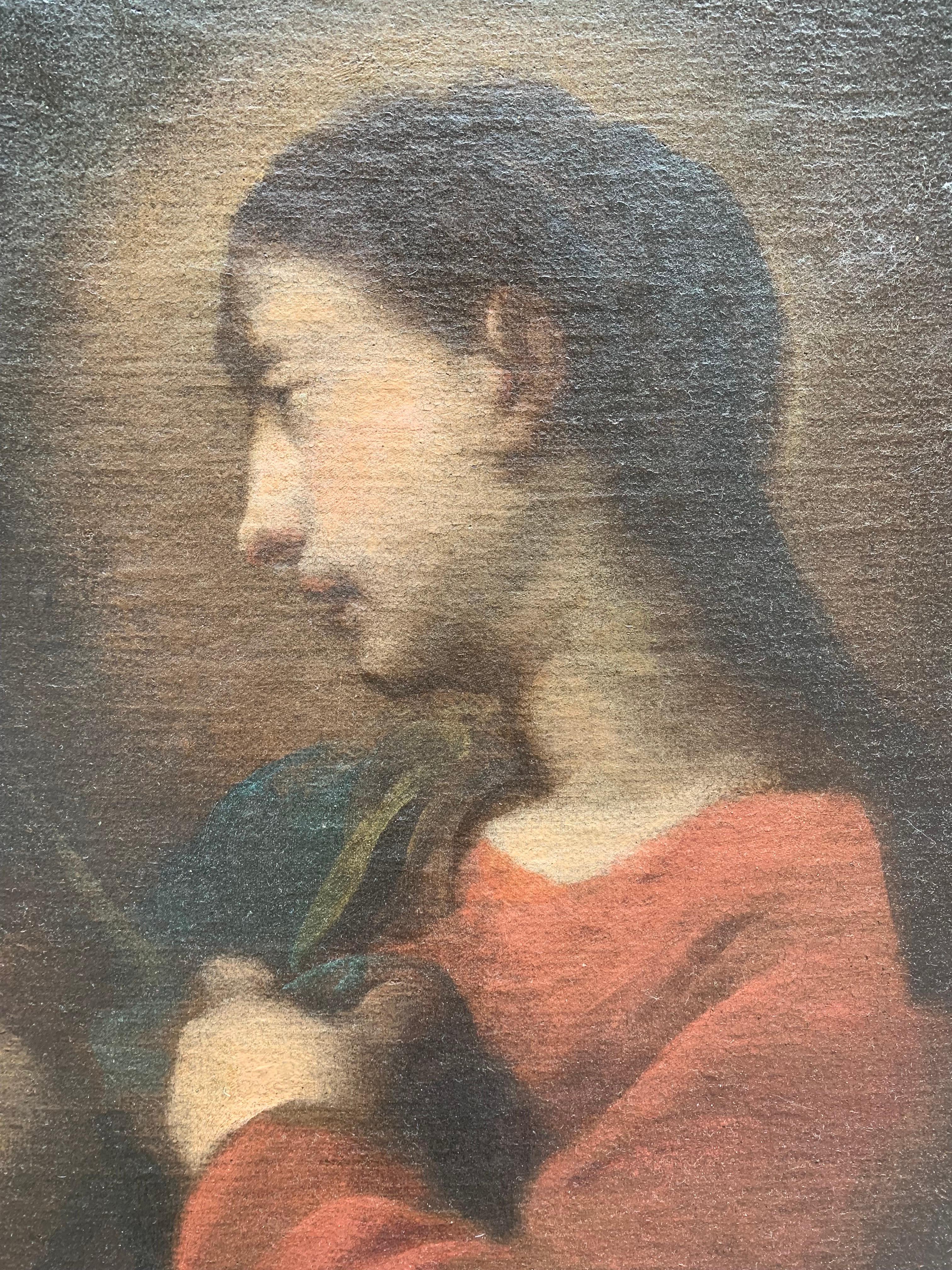 Madonna mit dem Buch. Genovese Schule. Ein Anhänger von Bernardo Strozzi. (Italienische Schule), Painting, von Unknown