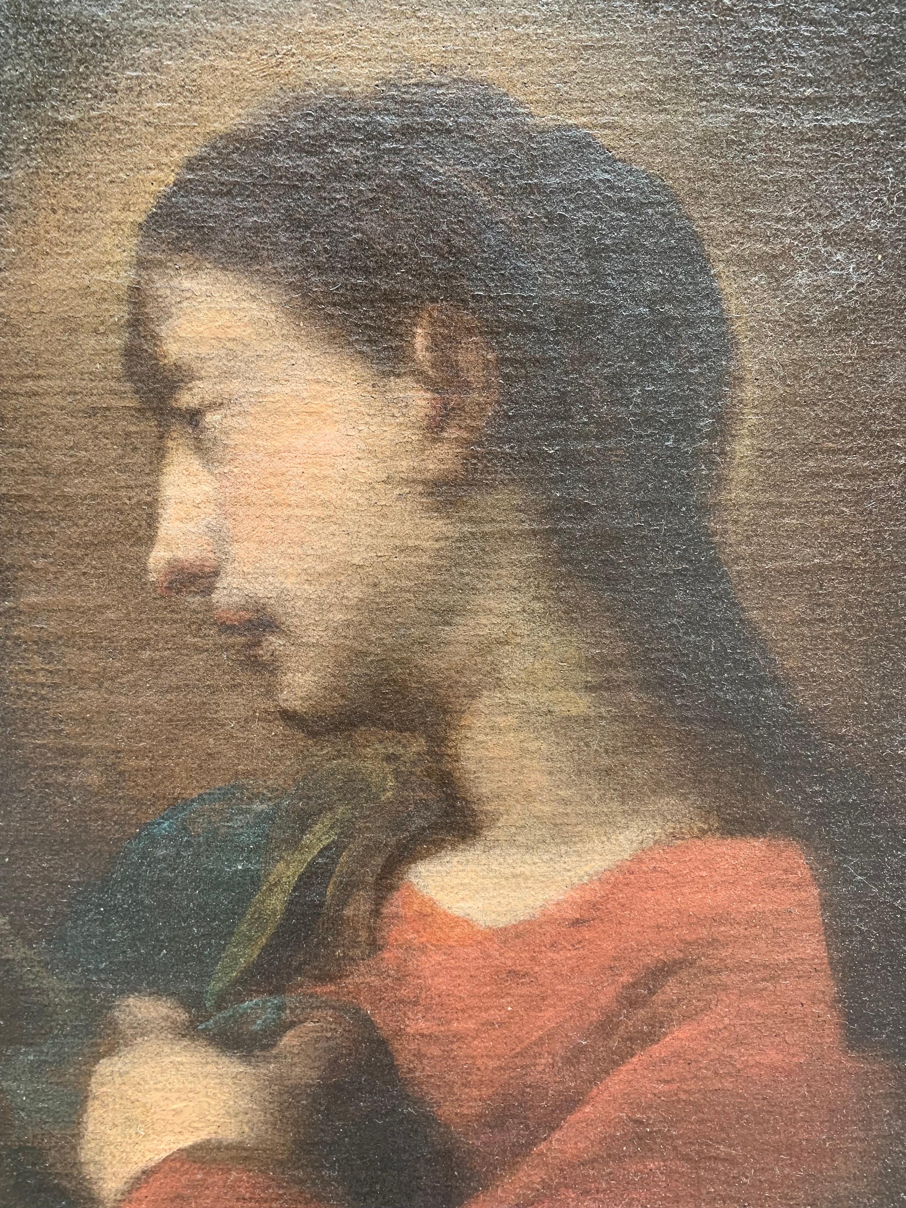 Madonna con il libro. Scuola Genovese. Seguace di Bernardo Strozzi. 2