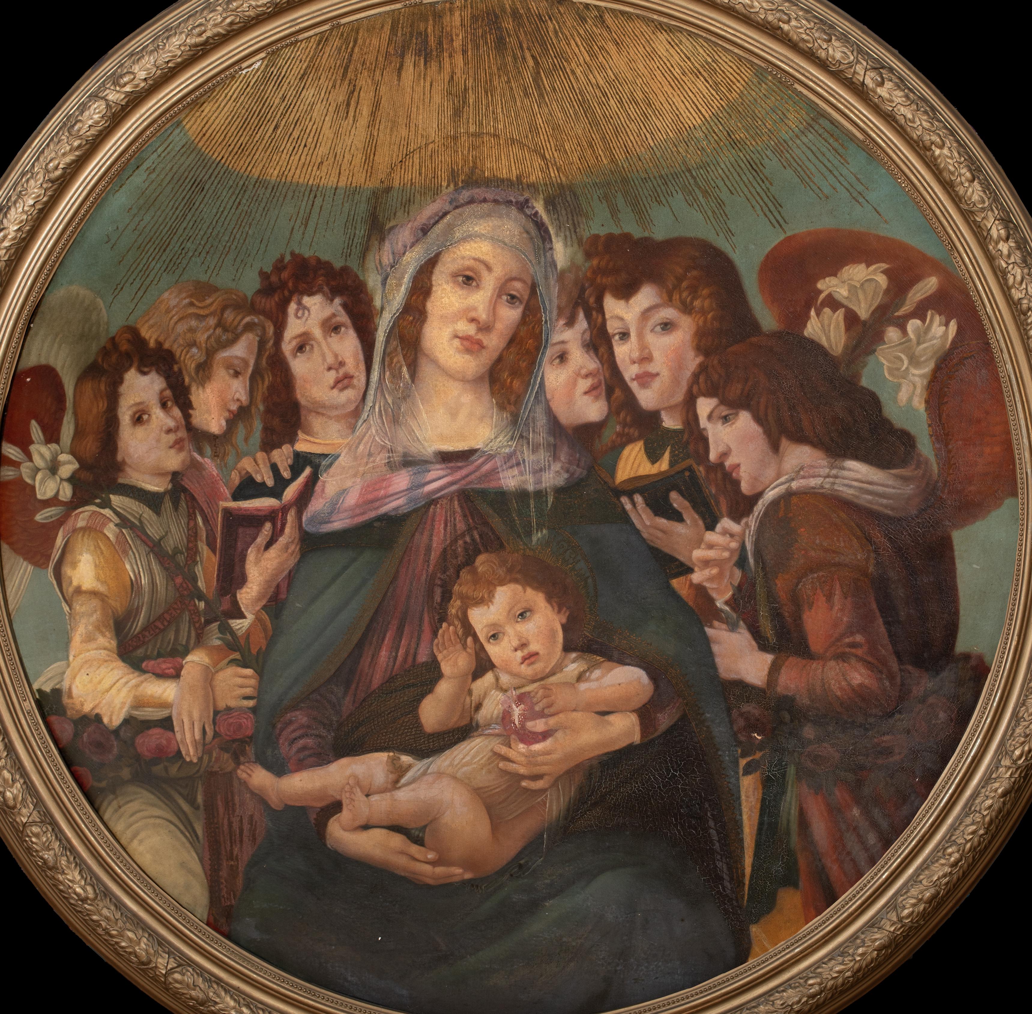 Madonna della Melagrana (Madonna mit dem Granatapfel), 17. Jahrhundert (Schwarz), Portrait Painting, von Unknown