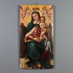 "Madonna Enthroned with the Infant Jesus and Angels" — late 16th century – early 17th century.