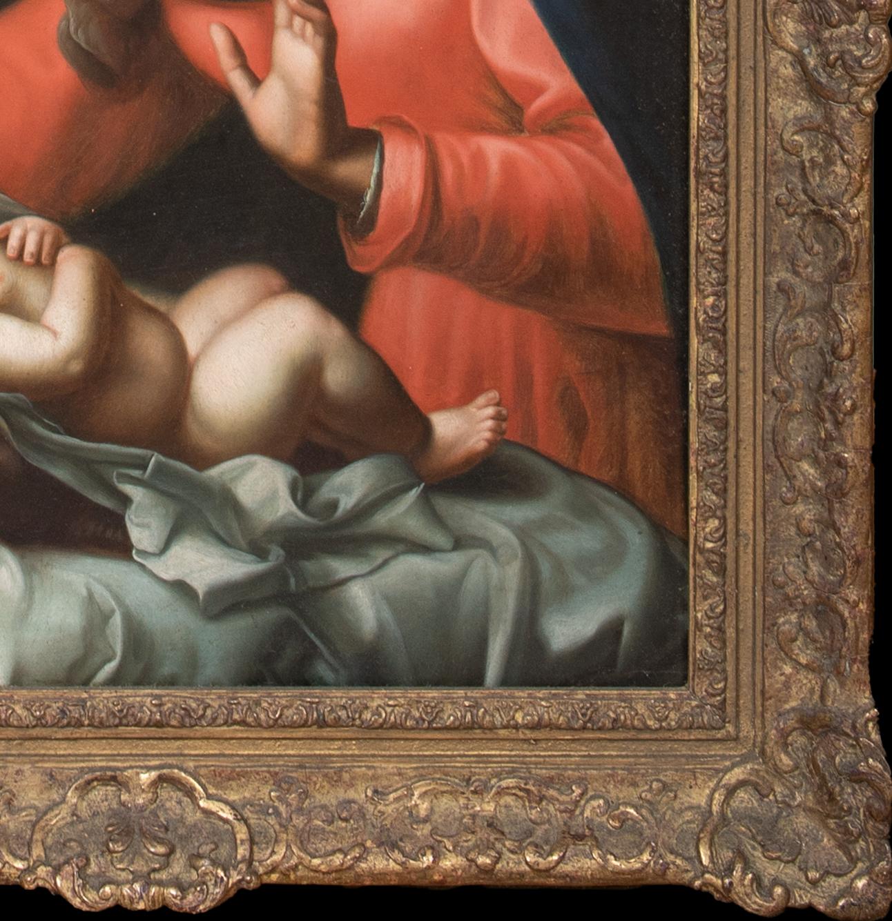 Madonna & Sleeping Infant Christ, 18th Century

Italian School

Large 18th century Italian Old Master devotional scene of the Madonna & Child, oil on canvas. Excellent quality and condition beautiful devotional scene of the adoring Madonna watching