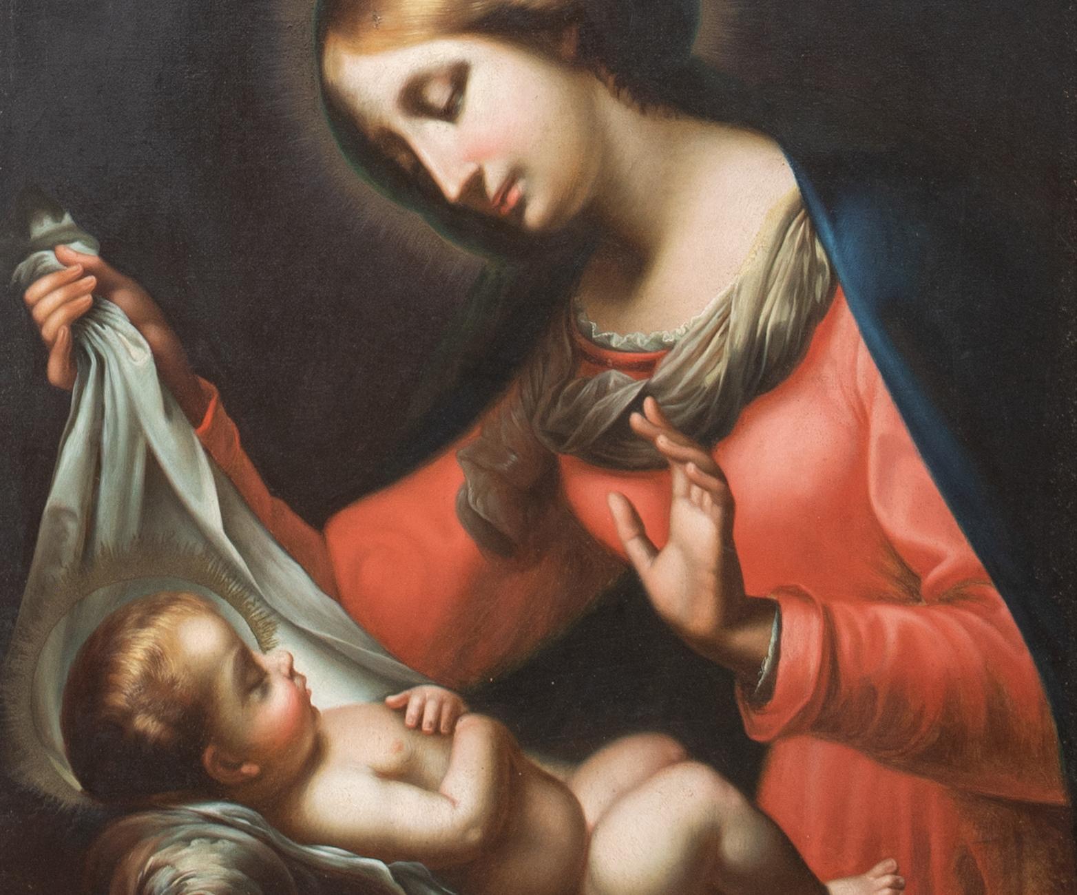 Madonna & Sleeping Infant Christ, 18th Century  Italian School For Sale 2