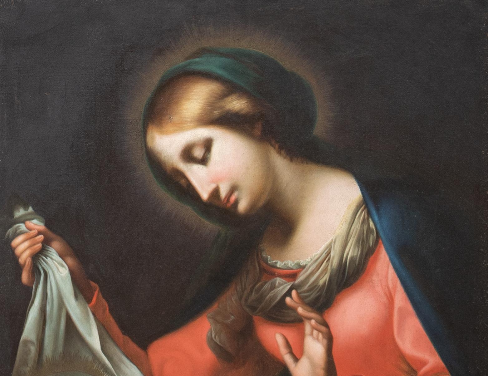 Madonna & Sleeping Infant Christ, 18th Century  Italian School For Sale 3