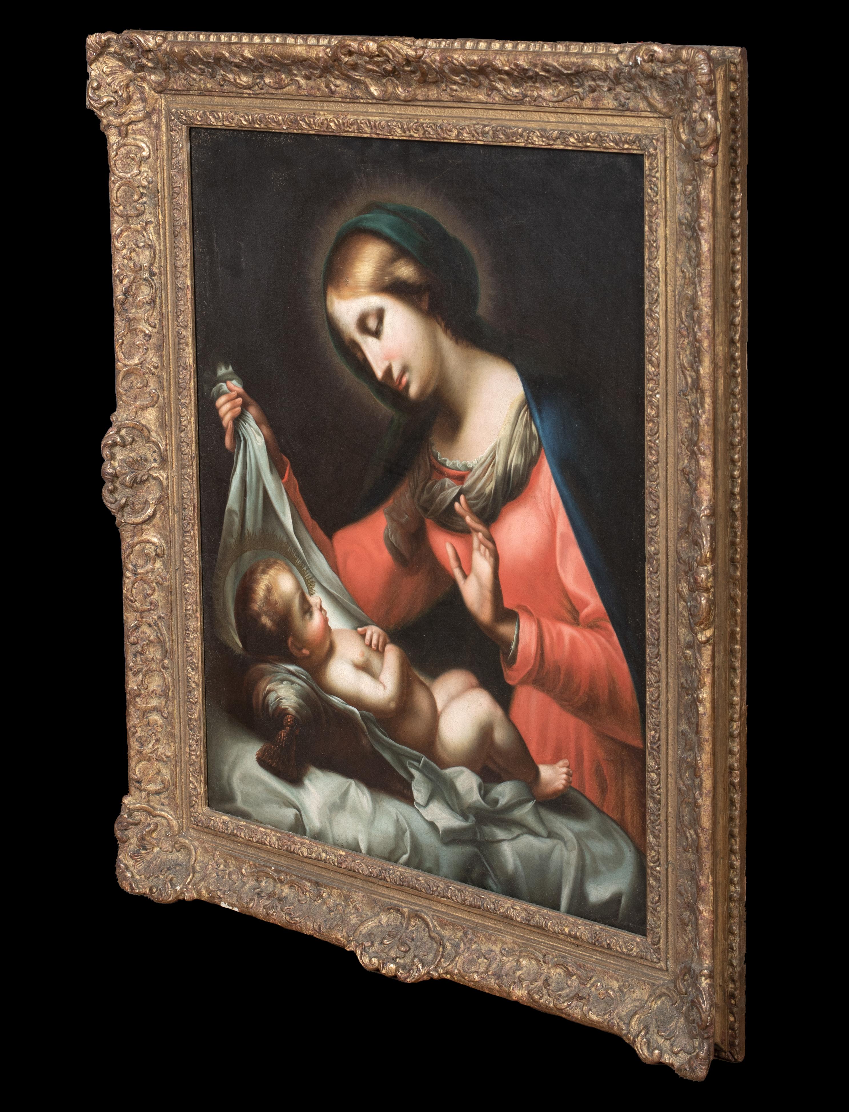 Madonna & Sleeping Infant Christ, 18th Century  Italian School For Sale 4