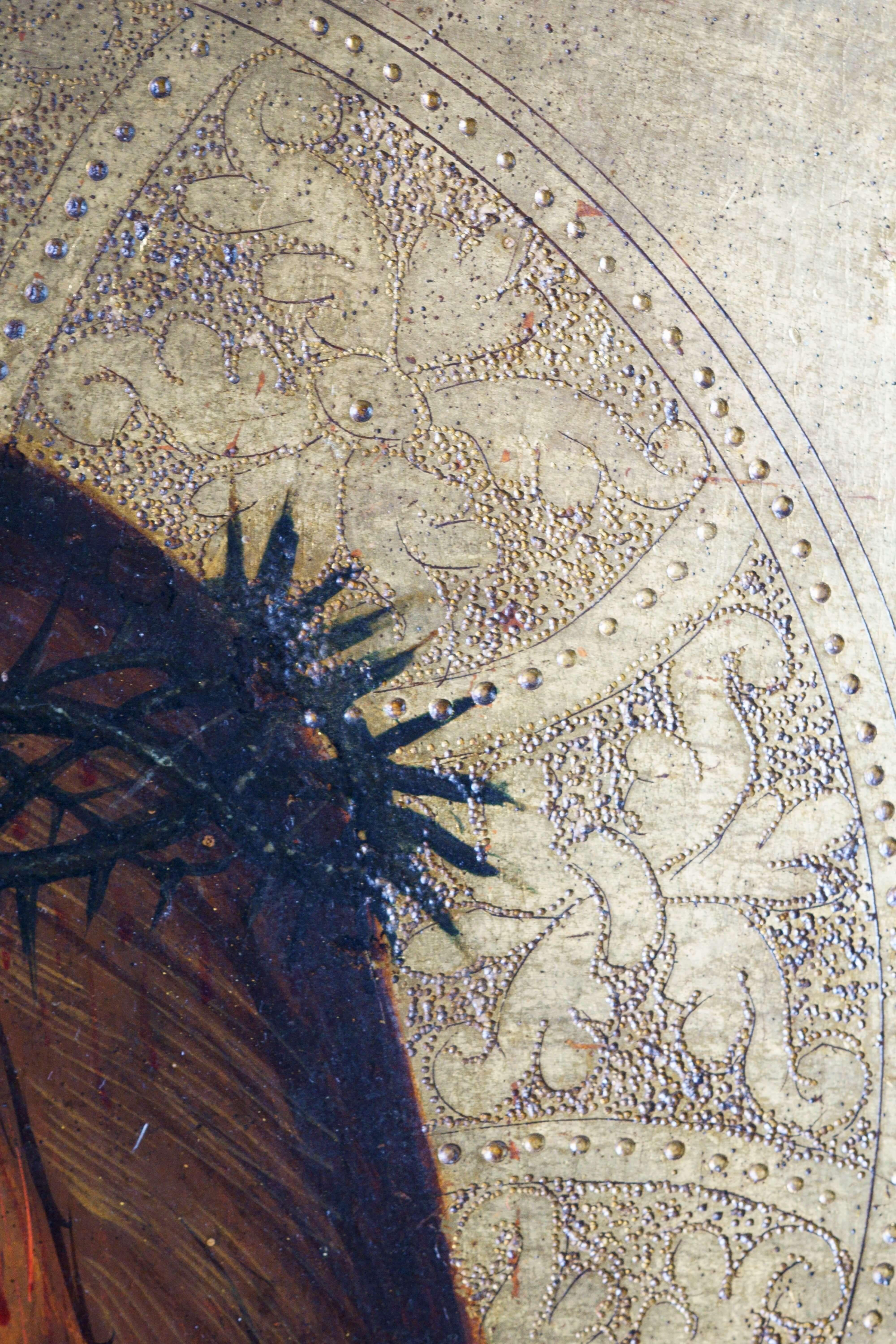 Maestro veneto-cretese inizi XVI secolo Tempera su Fondo Oro - Painting Rinascimento di Unknown