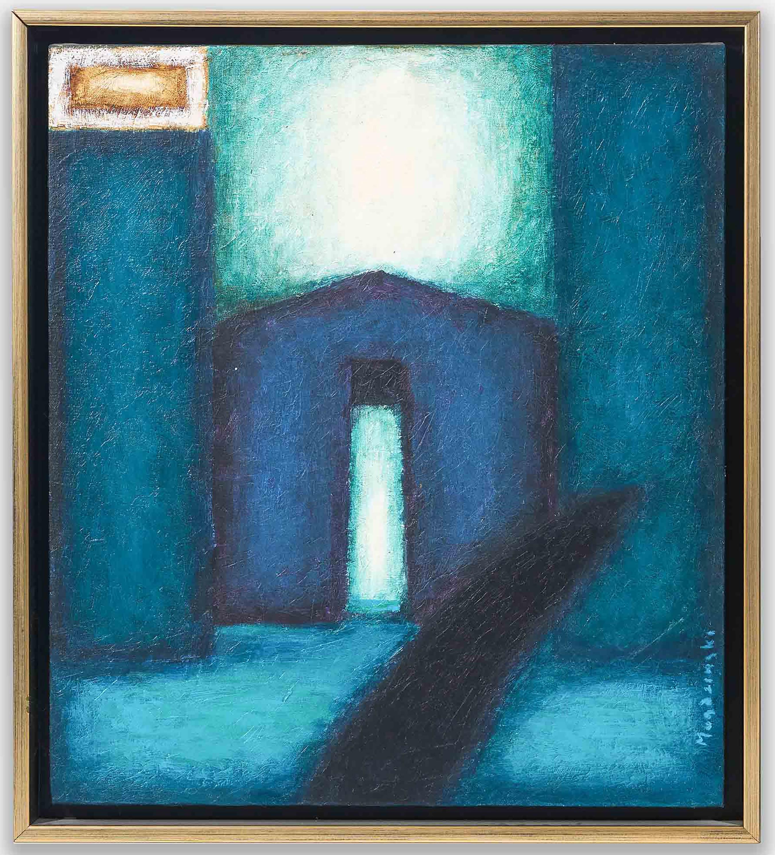 Unknown Abstract Painting -  Kris Magdzinski "Came So Far" 1995, original oil on canvas