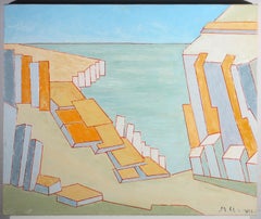 Maggy Clarysse (1931-2011) - Contemporary Oil, From the Cliff Top
