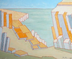 Maggy Clarysse (1931-2011) - Contemporary Oil, From the Cliff Top