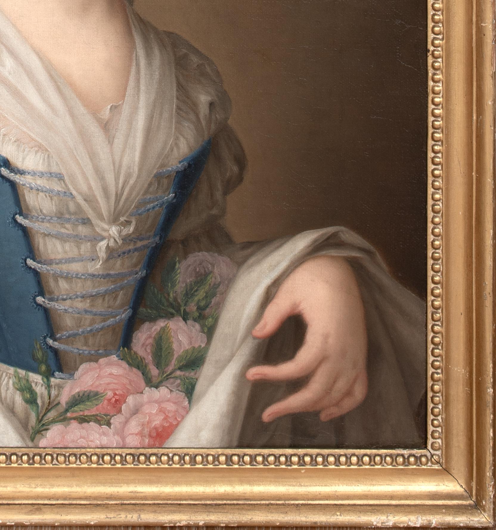 Maid Carrying Roses, 18th Century

attributed to Antonio ROTARI (1707-1762)

Large 18th Century Italian portrait of a young maid carrying roses with her dress, oil on canvas. Excellent quality and condition half length study of the beautiful young