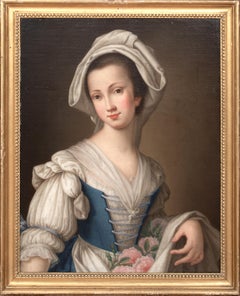 Maid Carrying Roses, 18th Century  attributed to Antonio ROTARI (1707-1762)