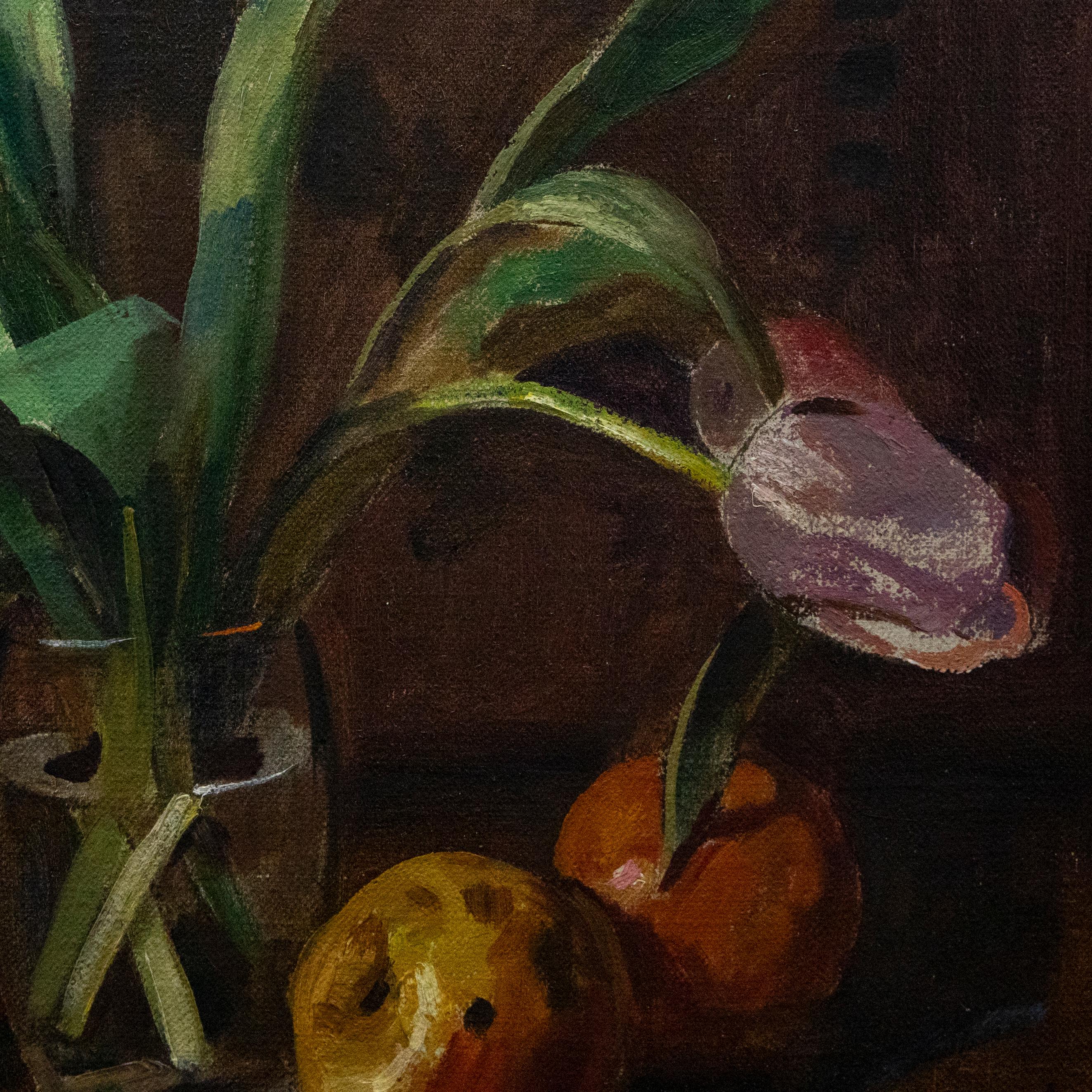 Maj Jeansson - Swedish School Mid 20th Century Oil, Still Life with Tulips 1