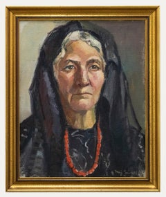 Maj Jeansson - Swedish School Mid 20th Century Oil, The Widow