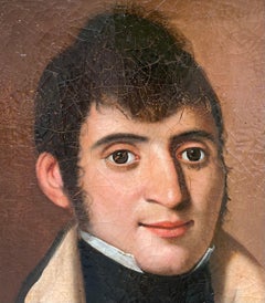 Male Portrait, 1810–1820, Young Man with High Collar and Black Cravat