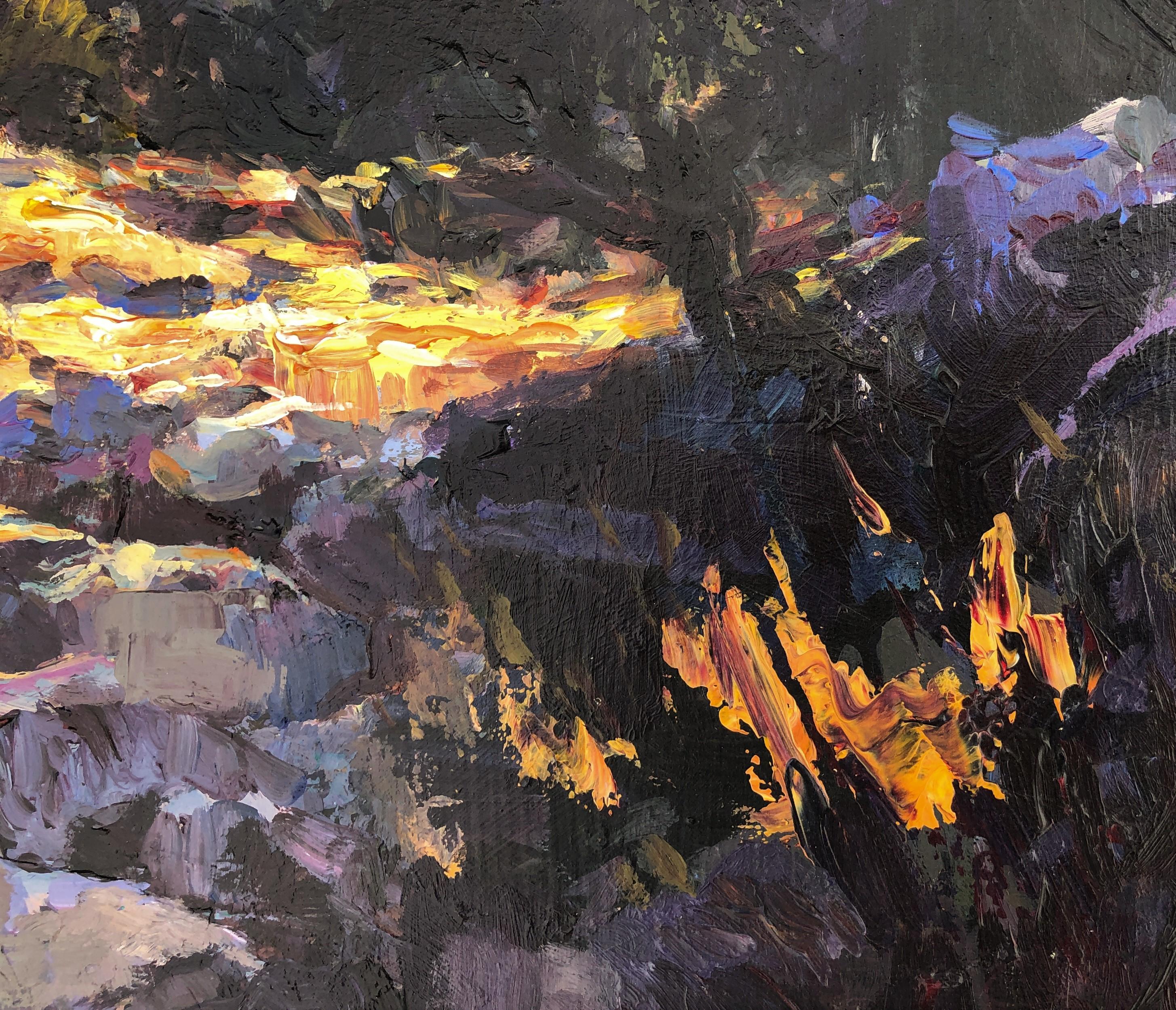Paisaje mallorquín España óleo sobre lienzo - Painting Impresionista de Unknown