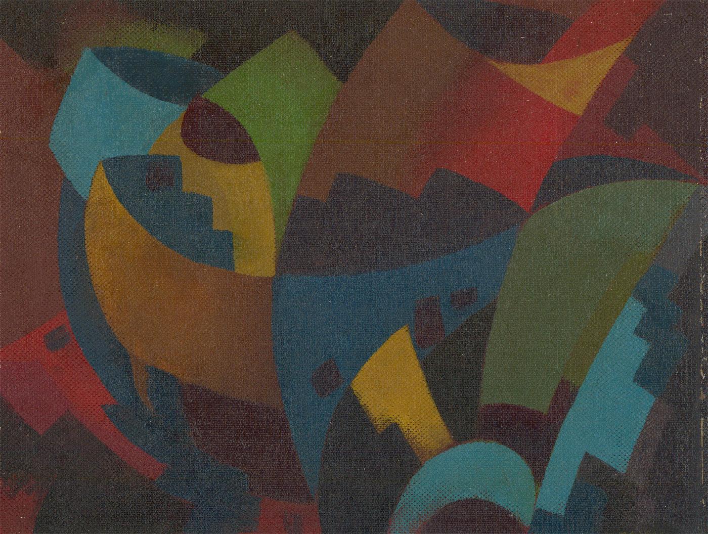 Unknown Abstract Painting - Malpass - 20th Century Oil, Carnival