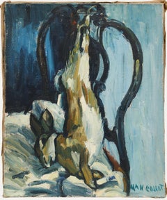Man Collot (1903-1962) - Mid 20th Century Oil, Still Life with Rabbit