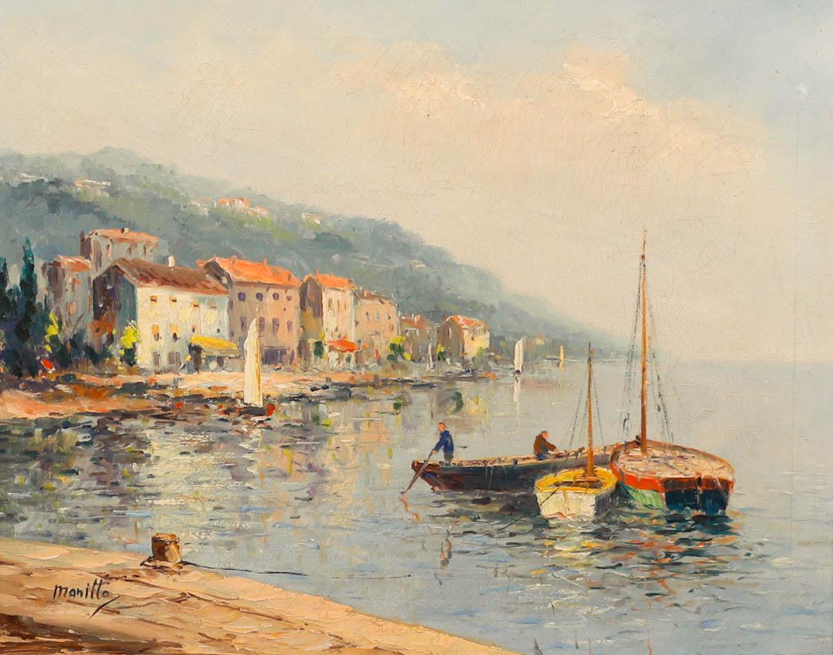 Manillo - Olio del XX secolo incorniciato, Dalmazia, Croazia - Painting di Unknown