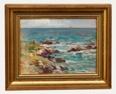 Maniera di Archibald Hartrick - Olio dei primi del Novecento, Ommany, Francia